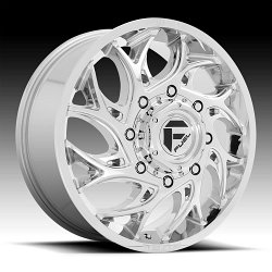 Fuel Runner Dually D740 Chrome Custom Truck Dually Wheels Rims 2